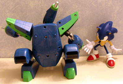 Back of Mega Bot Toy Island Assembled Figure