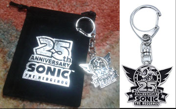 25th Anniversary Stainless Steel Keychain