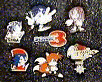 Sonic 3 Knuckles Tails Eggman Vintage Metal Pins