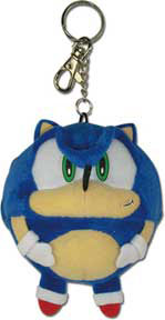 Ball Plush Sonic Keychain