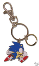 Classic Styled Running Sonic Enamel Keychain