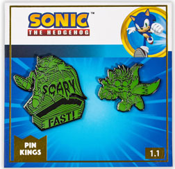 Green Halloween Metal Pins