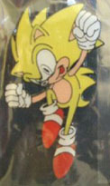 Super Sonic Enamel Pin with mistakes