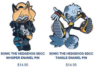 SDCC Whisper Tangle Enamel Pins