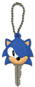 Winking Sonic Head Key Topper Flat Rubber