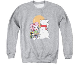Amy Snowman Sonic Gray Sweat Shirt