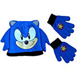 Big Face Sonic Hat & Star Gloves Set