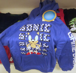 Checker Name Sonic Sweat Shirt Hood