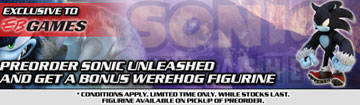 EB Games Werehog Pre Order Bonus Figure