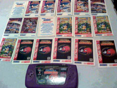 Game Gear Gum Trading Card Set