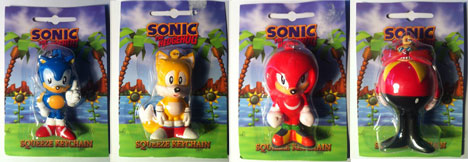 Carded Squeeze Keychain Set