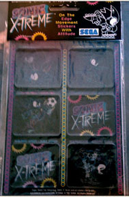 Sonic X-Treme 6 Sticker Set