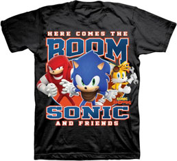 Here Comes the Boom Shiny Black Tee
