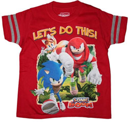 Let's Do This Boom Red Stripe Tee