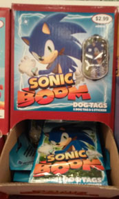 Sonic Boom Dog Tags Dispenser