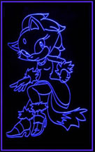 Blaze the Cat Stolen Art Sign