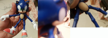 Blue arm bogus figure