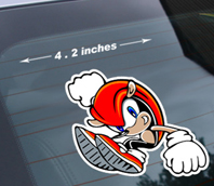 Mighty fake armadillo sticker