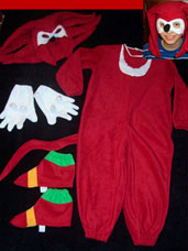 Nerdy Knuckles Fake Costume