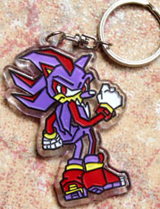 Purple wiggly Shadow keychain