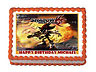 Shadow Flaming Fake Cake