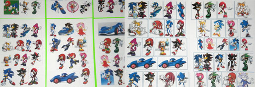 Bunches of fake Stickers