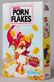 Cereal Motel Porn Flakes Stolen Art Parody Bootleg
