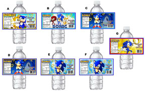 Fake Birthday Water Bottles Labels