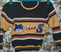 Strange Blue Not Tails Sweater Tacky