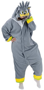 Pajama Costume Fake Slouching Silver