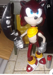 Red Resin Plastic Oddity Fake Thing