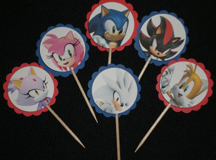 Fake cupcake toppers