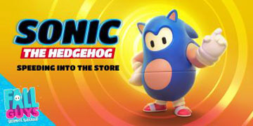 Fall Guys Sonic Dress Up Suit Cameo