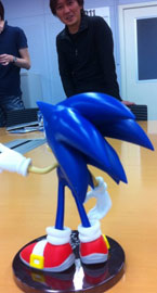 Japanese Joypolis Sonic Statue Back