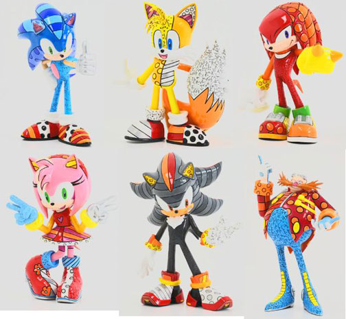 Britto 6 Display Figures Art Characters