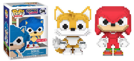 Funko Pixel Sonic Tails Knuckles