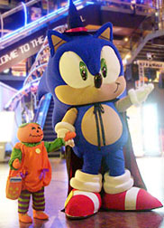 Sonic Mascot Trick or Treat
