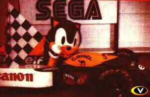 Classic suit in a race car