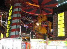 Joypolis Japan Sega Sonic Neon Room