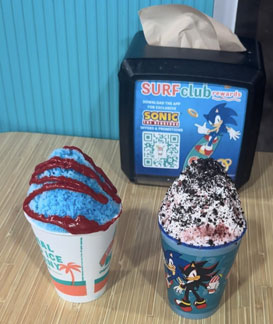 Sonic & Shadow Sno Cones