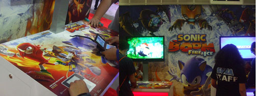 Sonic Boom Fire Ice Booth