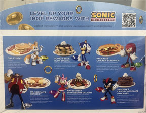 IHOP Sonic Foods Menu