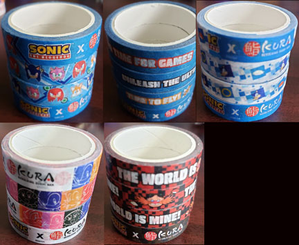 Kura Sushi Masking Tape Washi Prize Rolls