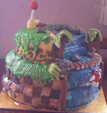 2-Teir Iced Sonic Level Cake