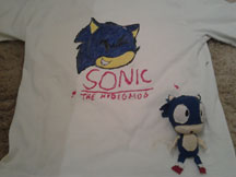 Sonic puffy paint tee