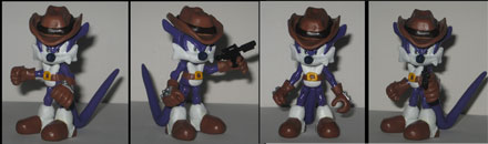 Gun holding fan Knack figure