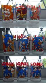 French Drinking Glasses Set All Views