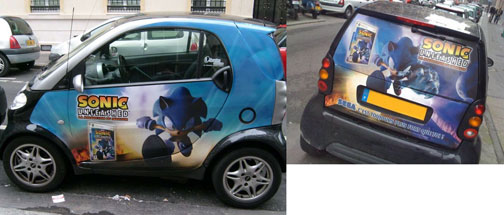 Unleashed Advertising Mini Car France