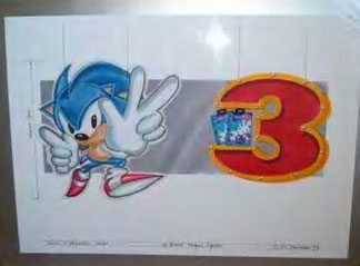 Marketing art piece for plastic store sign