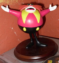 Wooden Base Eggman Statue
